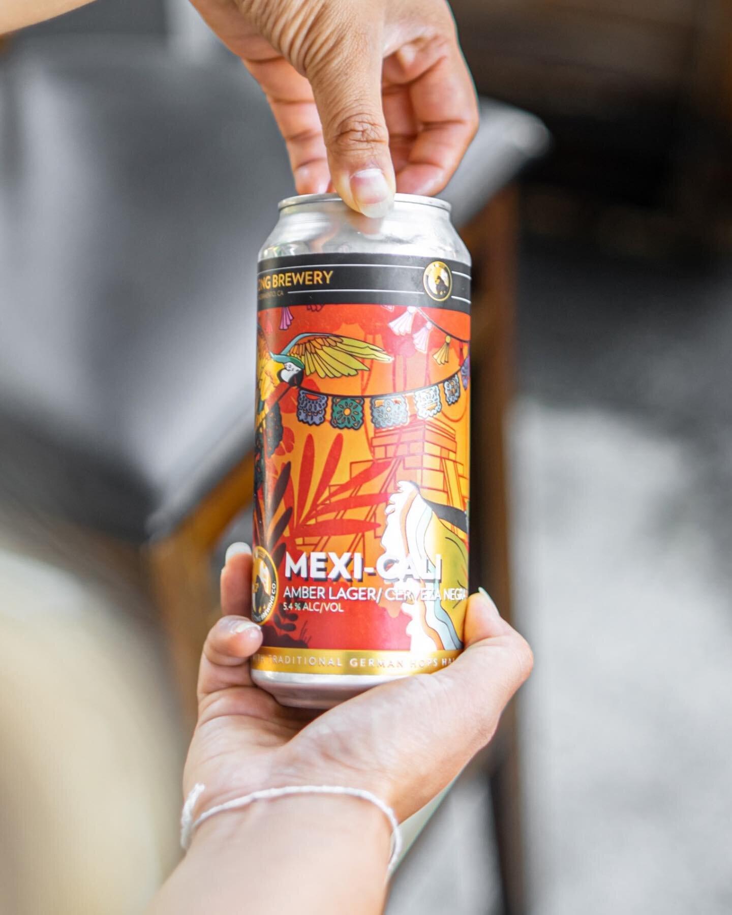 Mexi-Cali on a Saturday seems to be a great idea! Either it&rsquo;s on glass or can it&rsquo;s still perfect to grab one at @kingcongbrewing today! Have a great weekends!! 🍻🔥

Lager-Amber
5.4% ABV
Serving Sizes: Pint, Half Pint, 4pk To-Go

COME HAN