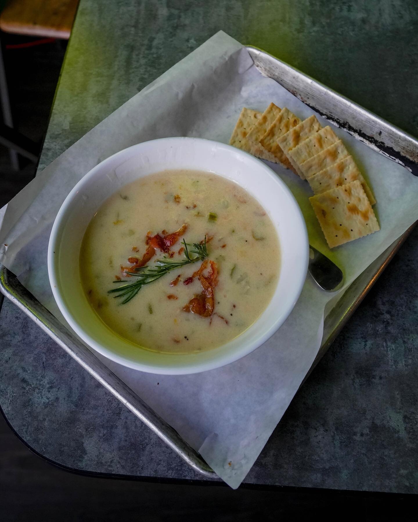 CLAM CHOWDER 🍲

Our clam chowder taste good because of the rich and creamy texture makes it more delicious, while the veggies and clams are super healthy. 🥗

Haven&rsquo;t tried this dish yet? Visit us to order. 🔥
&bull; &bull; &bull;⁠
Business Ho