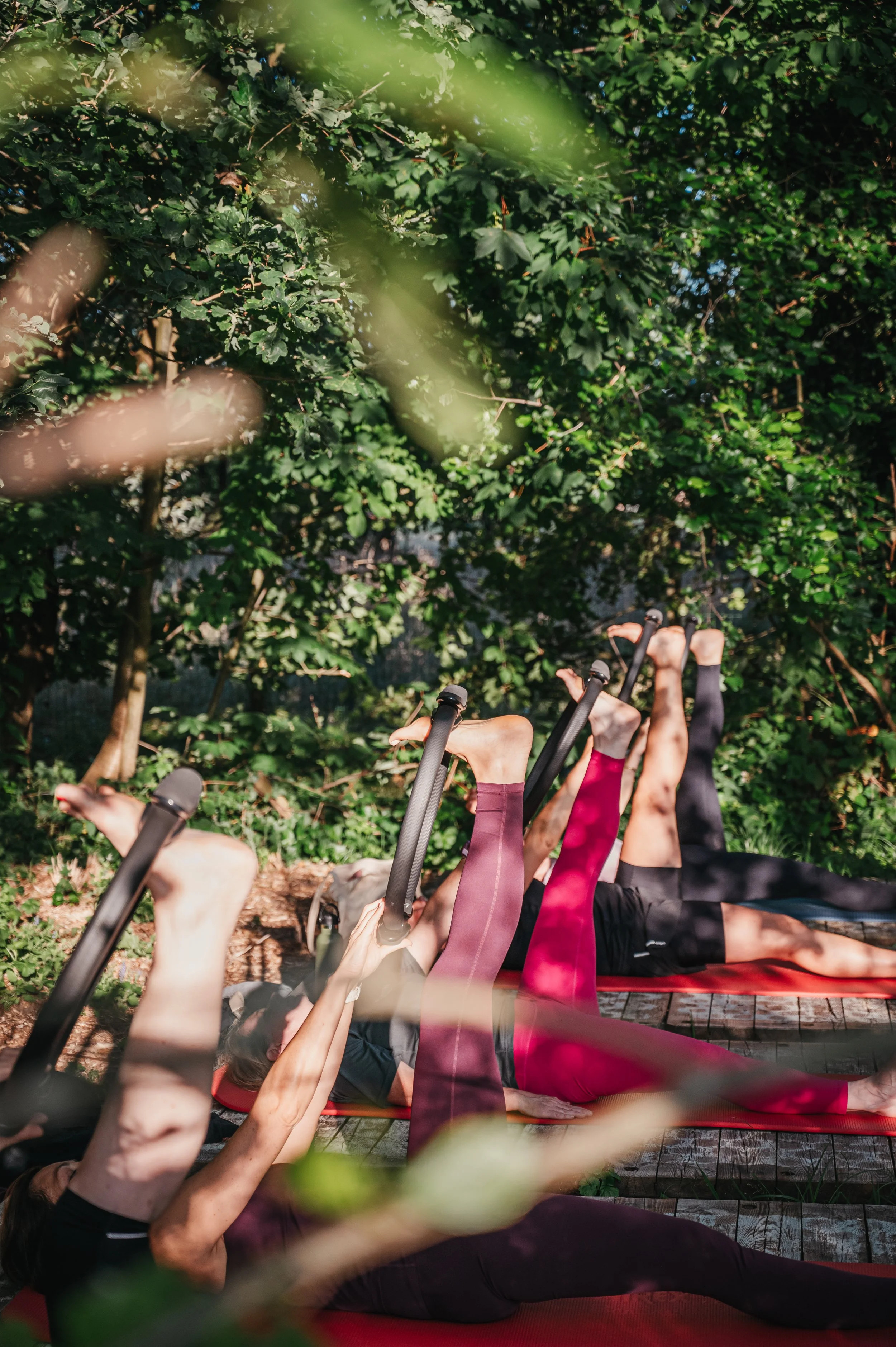 Pilates buiten in Drongen