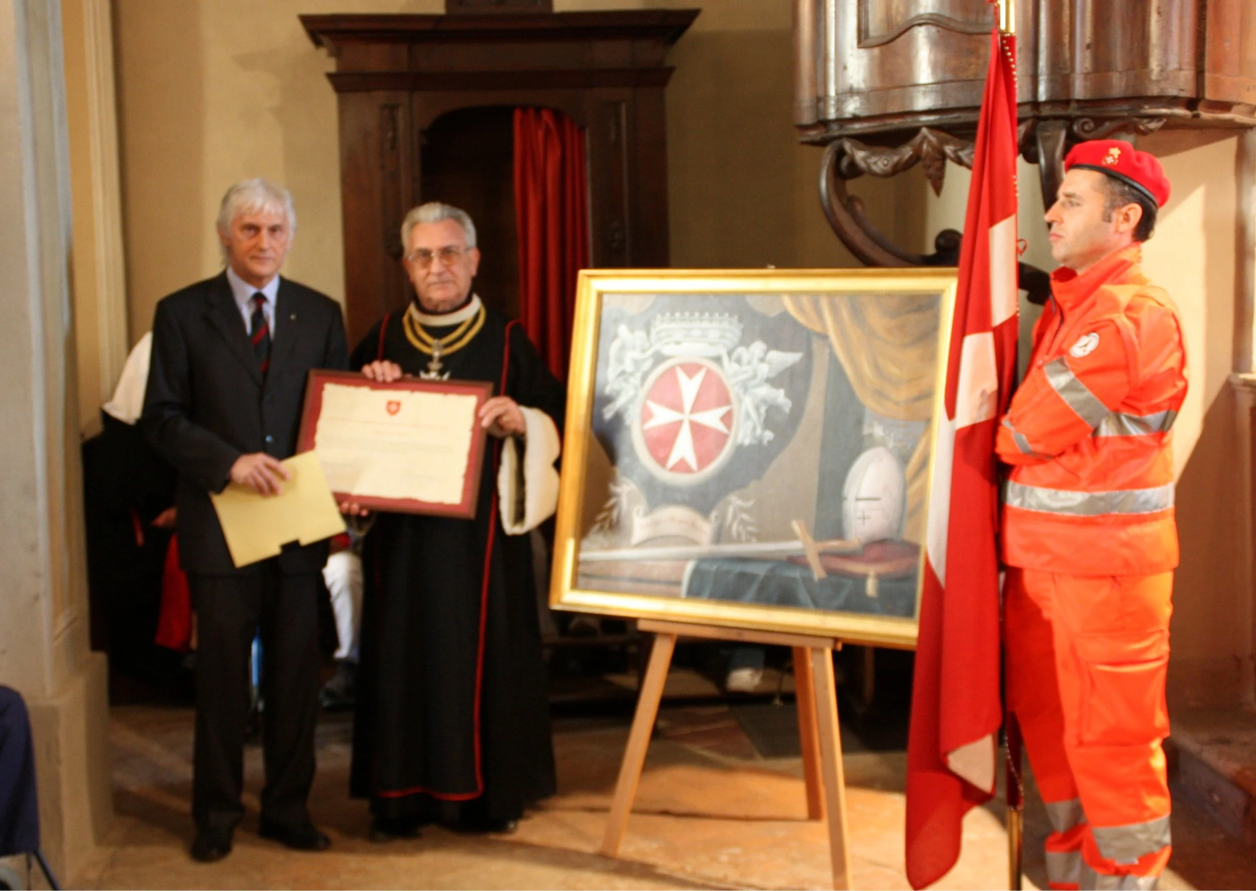 29-	2011: consegna al Barone Guglielmo Guidobono Cavalchini dei Conti di Sciolze, Delegato in Lombardia del Sovrano Militare Ordine di Malta, dell’opera pittorica in onore ai Cavalieri di Malta. L’opera è conservata nella Sede milanese dell’Ordine.
