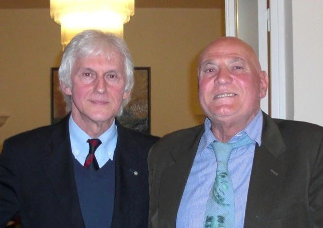 26-	Con l’amico artista Xante Battaglia, Professore Emerito della Prima Cattedra di Pittura dell’Accademia di Belle Arti di Brera