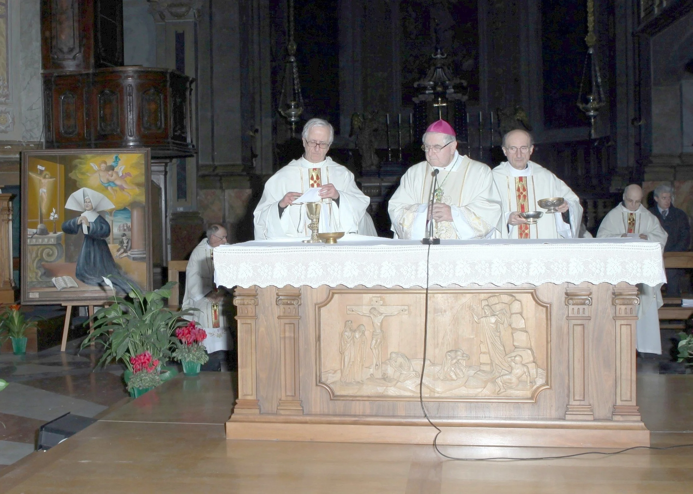 98-	Messa solenne nel Duomo di Voghera dove è stato collocato il mio dipinto raffigurane la “Beata Giuseppina Nicoli”, attualmente conservato nella Sagrestia