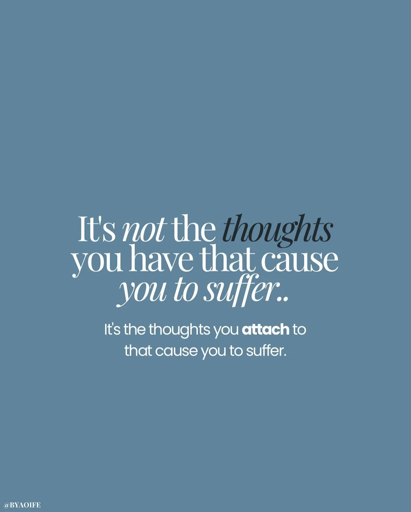 Did you know we have 60,000 thoughts per day?! 💭

💭 Some can be encouraging, some heavy &amp; some completely random.

❤️&zwj;🩹 Pain doesn&rsquo;t come from the thoughts themselves..

👉🏼 It comes from the thoughts we cling &amp; attached to, rep