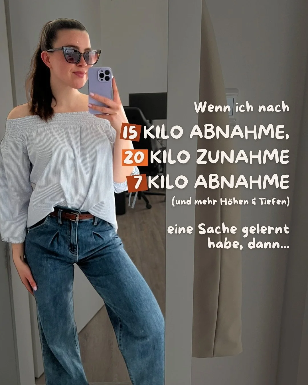 Jahrelanges Abnehmen, Zunehmen, wieder abnehmen,&hellip;und alles nur, weil ich mich niemals wohl in meinem K&ouml;rper f&uuml;hlte.

Mein K&ouml;rper war nicht mein zu Hause.

Ganz im Gegenteil.

Wenn ich gekonnt h&auml;tte, h&auml;tte ich meinen K&