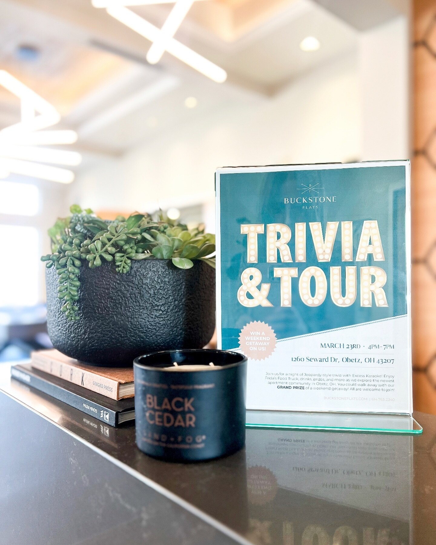 📆 Save the date! Trivia Night at Buckstone Flats on March 23rd, 4-7pm! 🤔🎉 Join the fun, feast on delectable bites from the food truck, and snag cool giveaways! 🍔🎁 Mark your calendar &ndash; it&rsquo;s a night you won&rsquo;t want to miss!