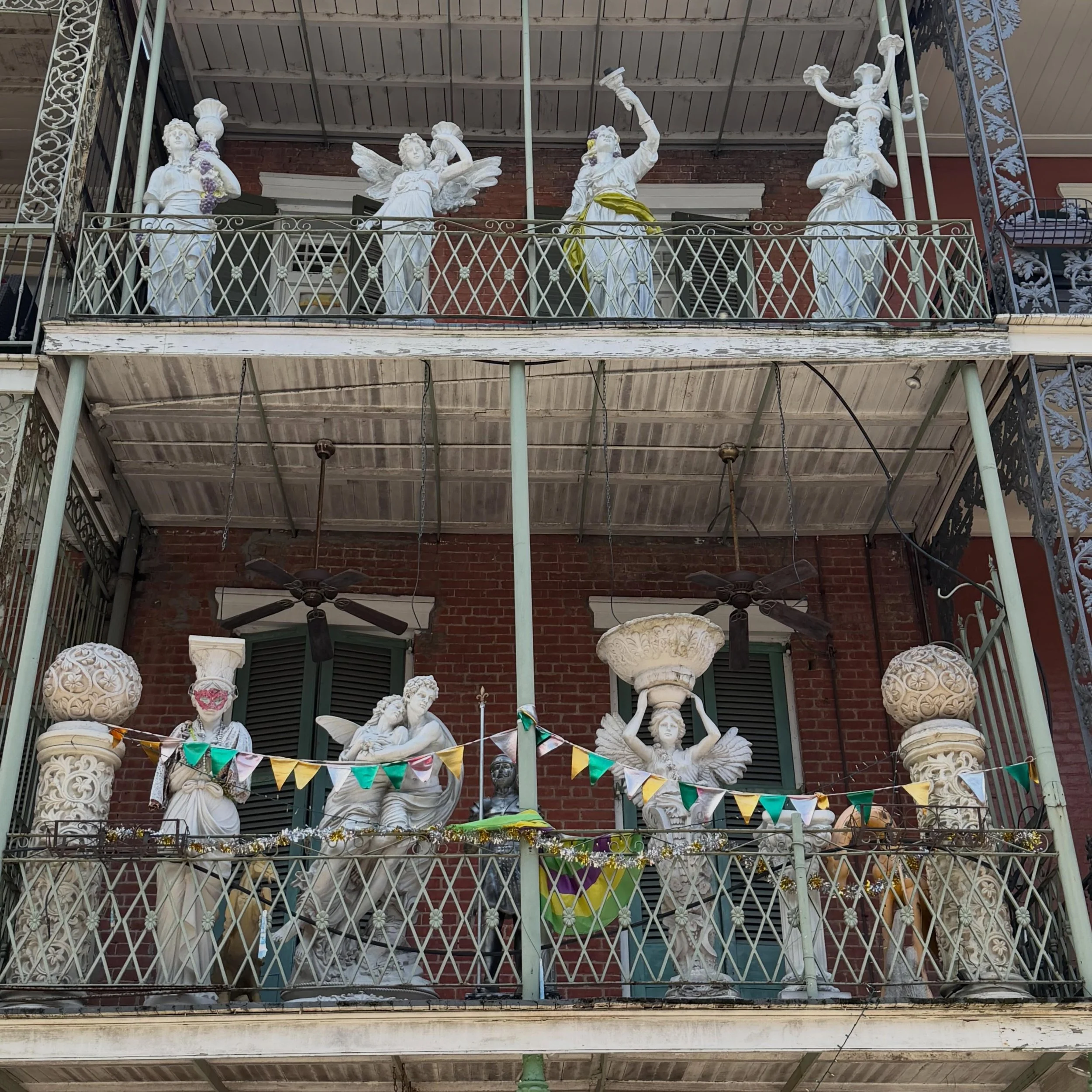 Scenes from whirlwind 24 hours in New Orleans. 💜💛💚