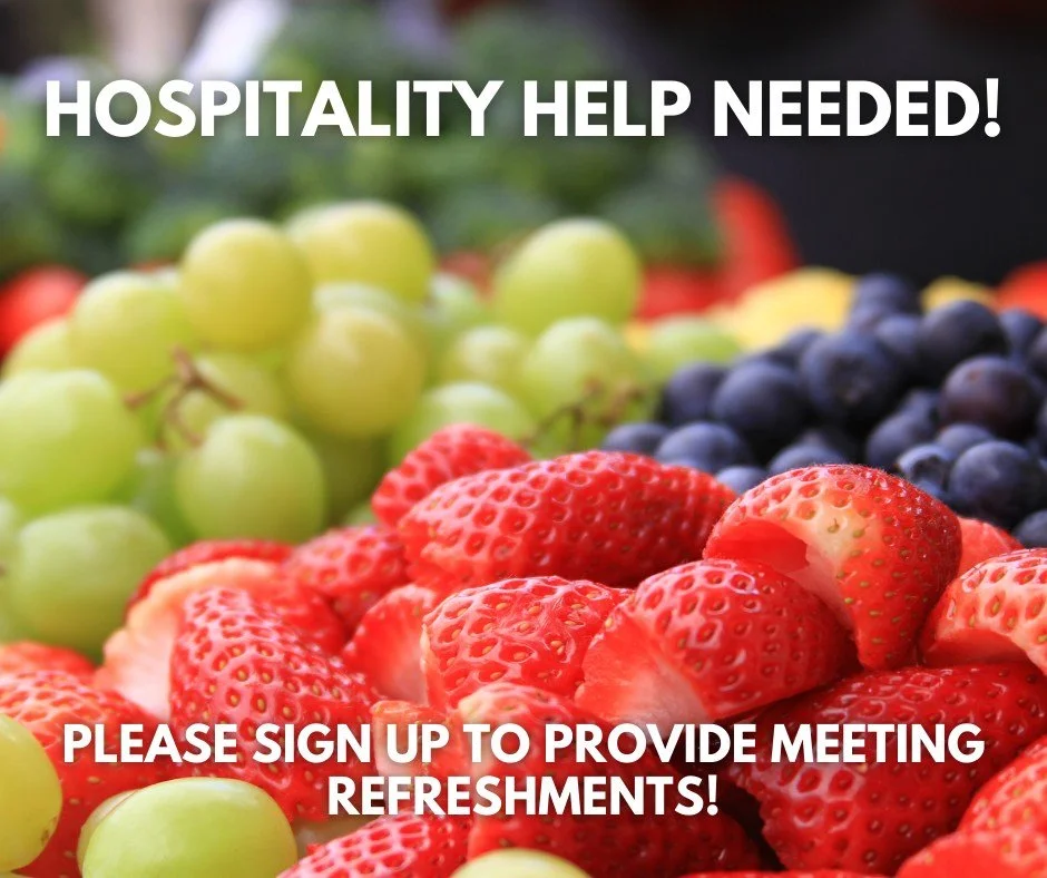 One of the many highlights of our membership meetings is sharing good food and drink together. Please consider signing up to bring refreshments for one of our upcoming meetings. You can sign up by following our Linktree in our bio.
Thank you!
#vo