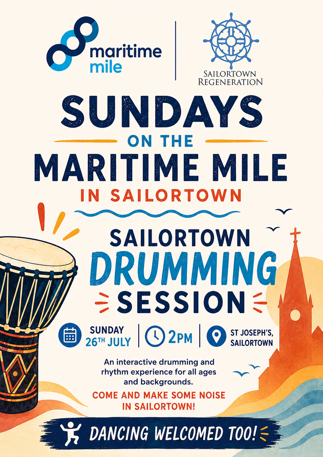 Drumming on the Maritime Mile 