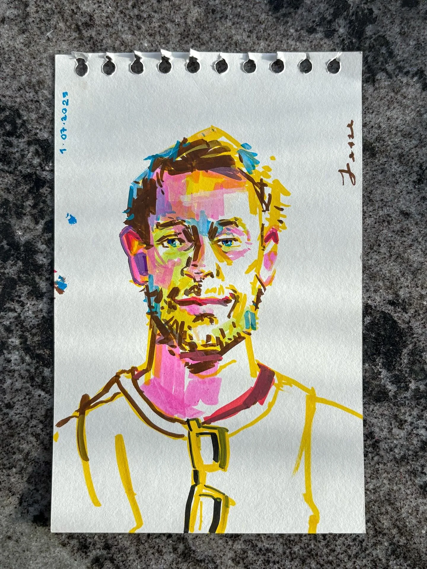 Retratos instant&aacute;neos #9: &iquest;Qui&eacute;n dijo que la piel no era de todos los colores? 🎨

@jwilliamfelipe 

#drawing #marker #acryliconpaper #sketch #portrait #artist #artistacontempor&aacute;nea #artistalatina #latinartist #art #arte #