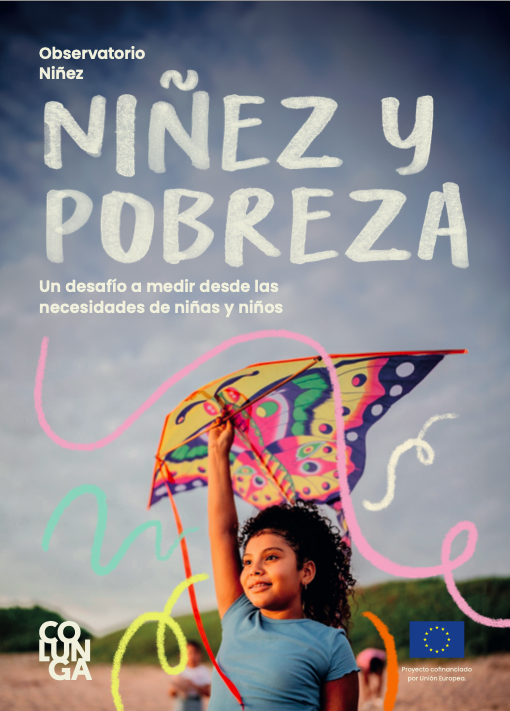 Portada de agenda temática 'Niñez y Pobreza'.