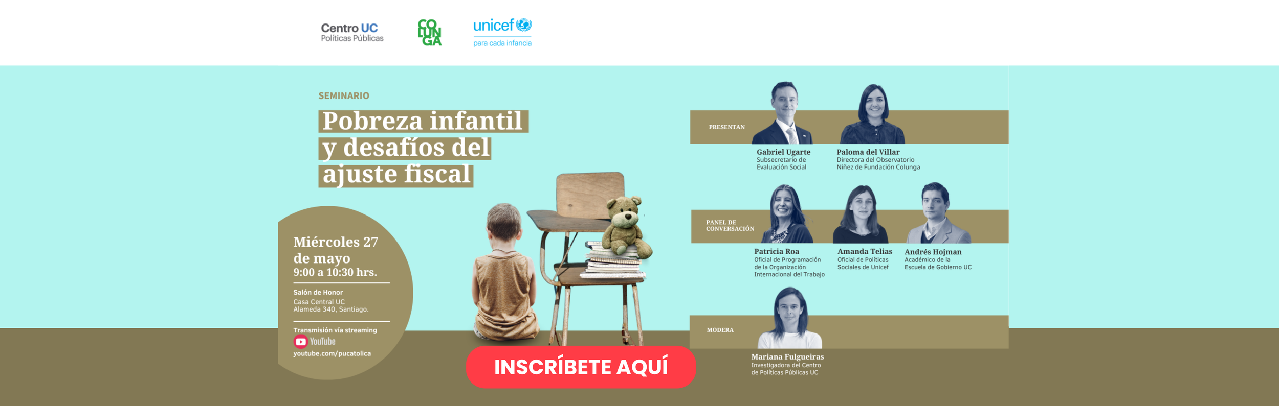Banner seminario pobreza infantil