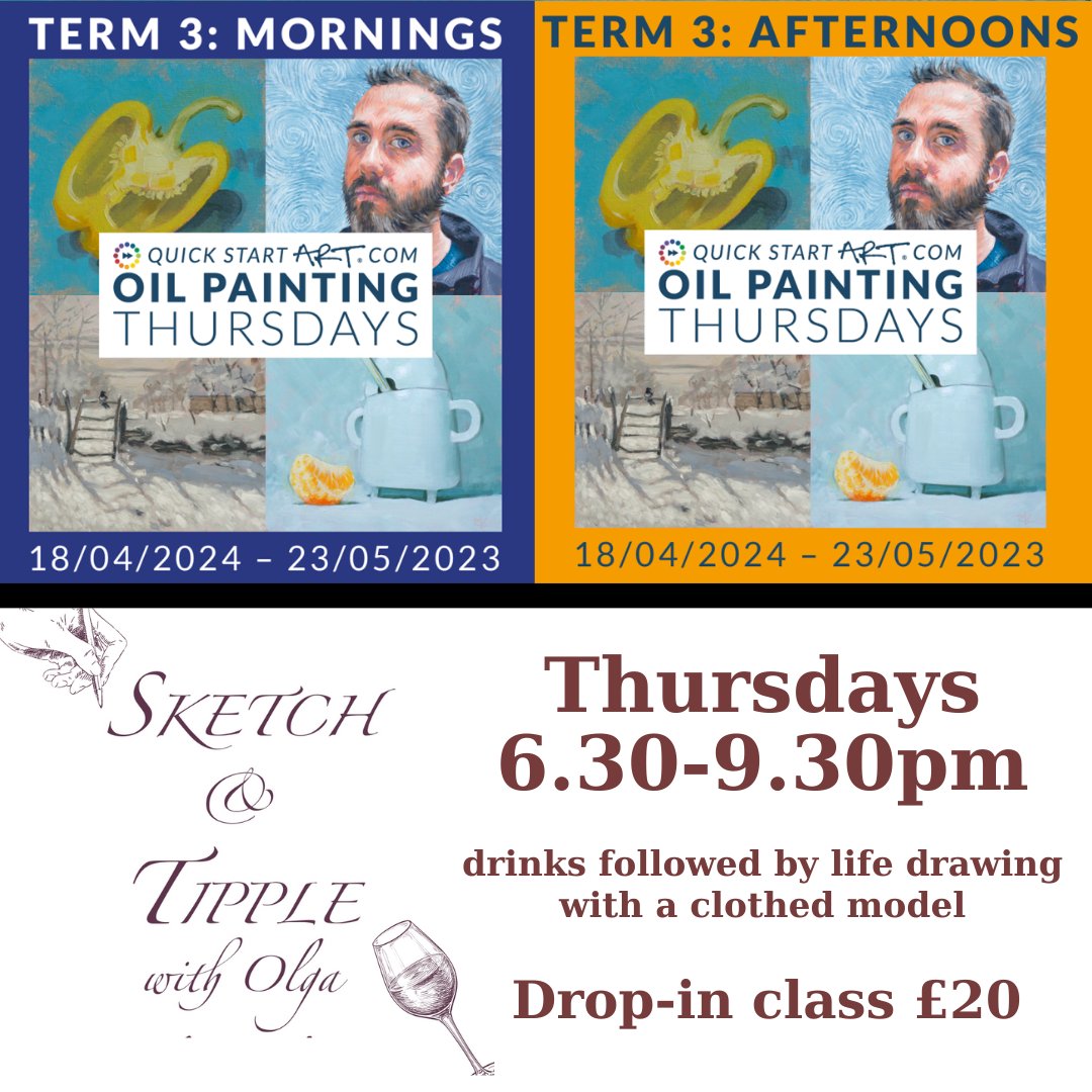 Oil Painting/Sketch and Tipple 