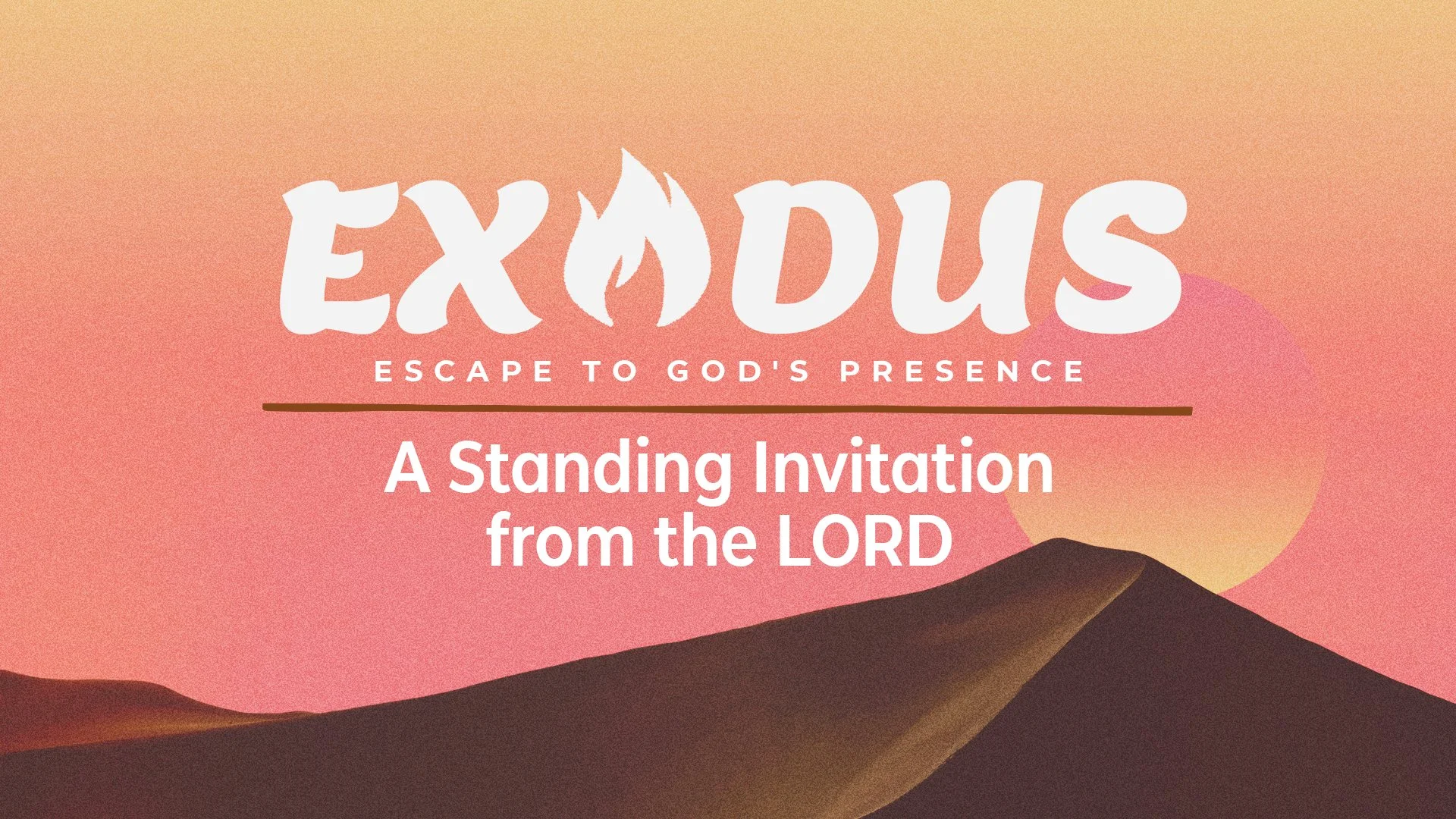A Standing Invitation from the LORD (Exodus 16)