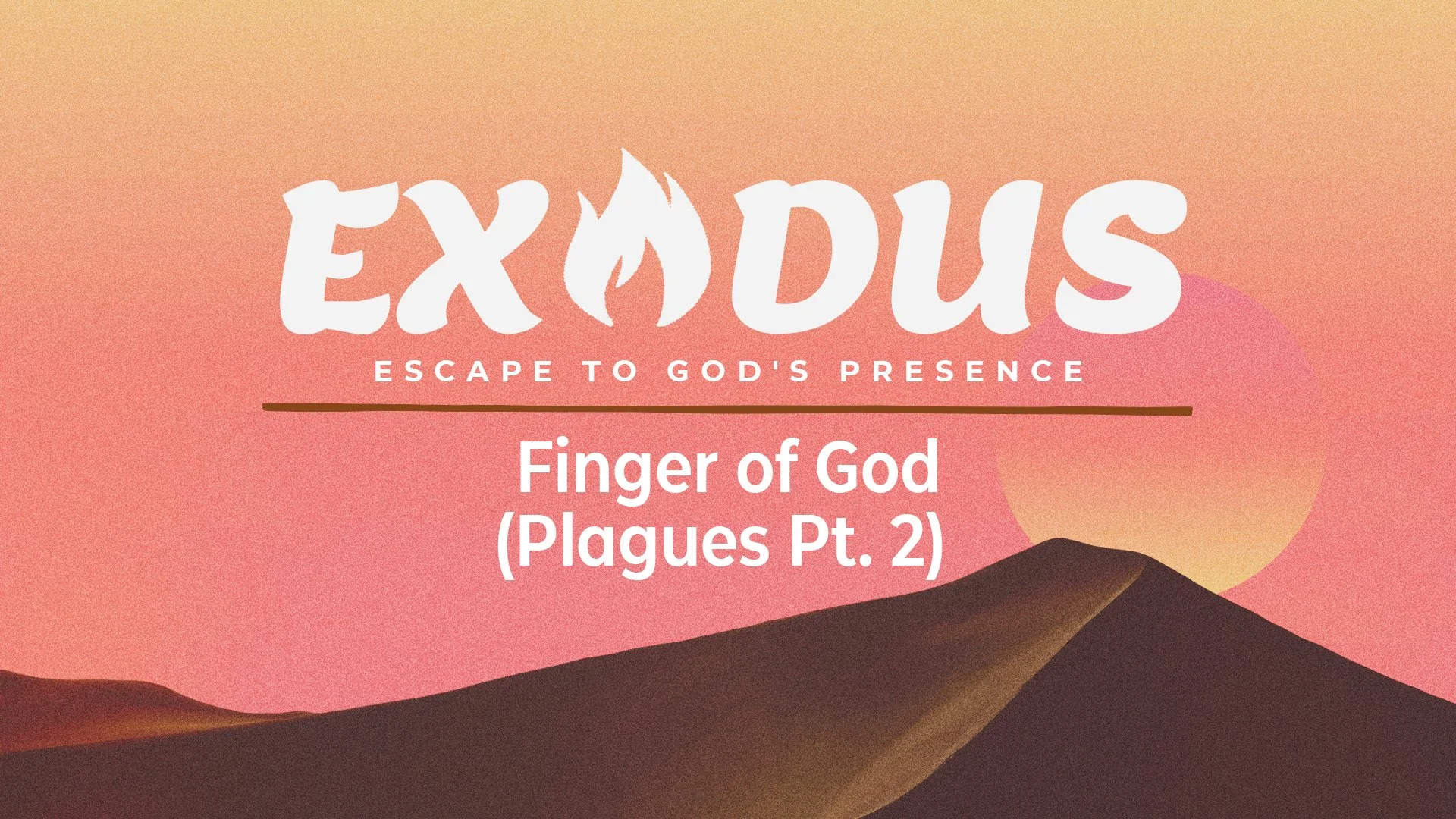 Finger of God (Plagues Pt. 2) - (Exodus 8-9)