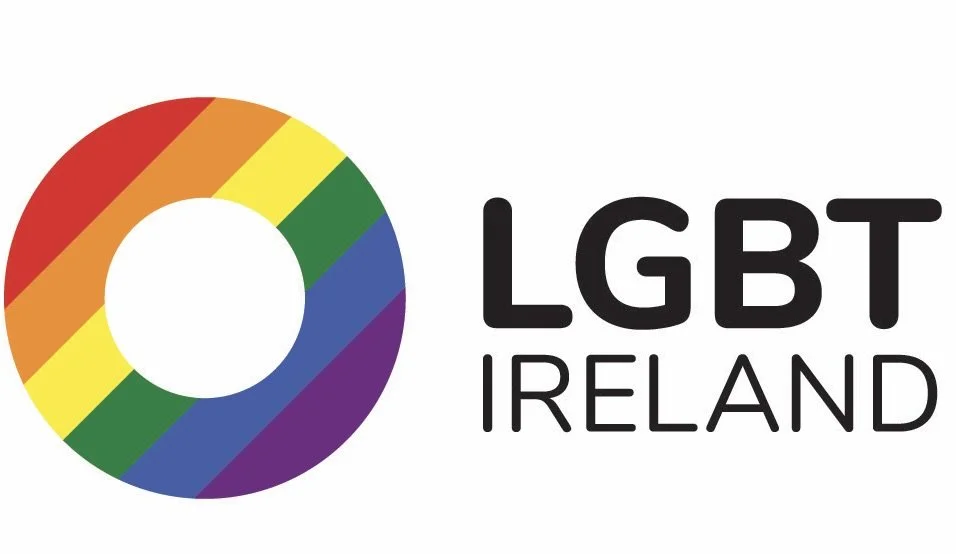 LGBT Ireland logo featuring a rainbow-colored circle.