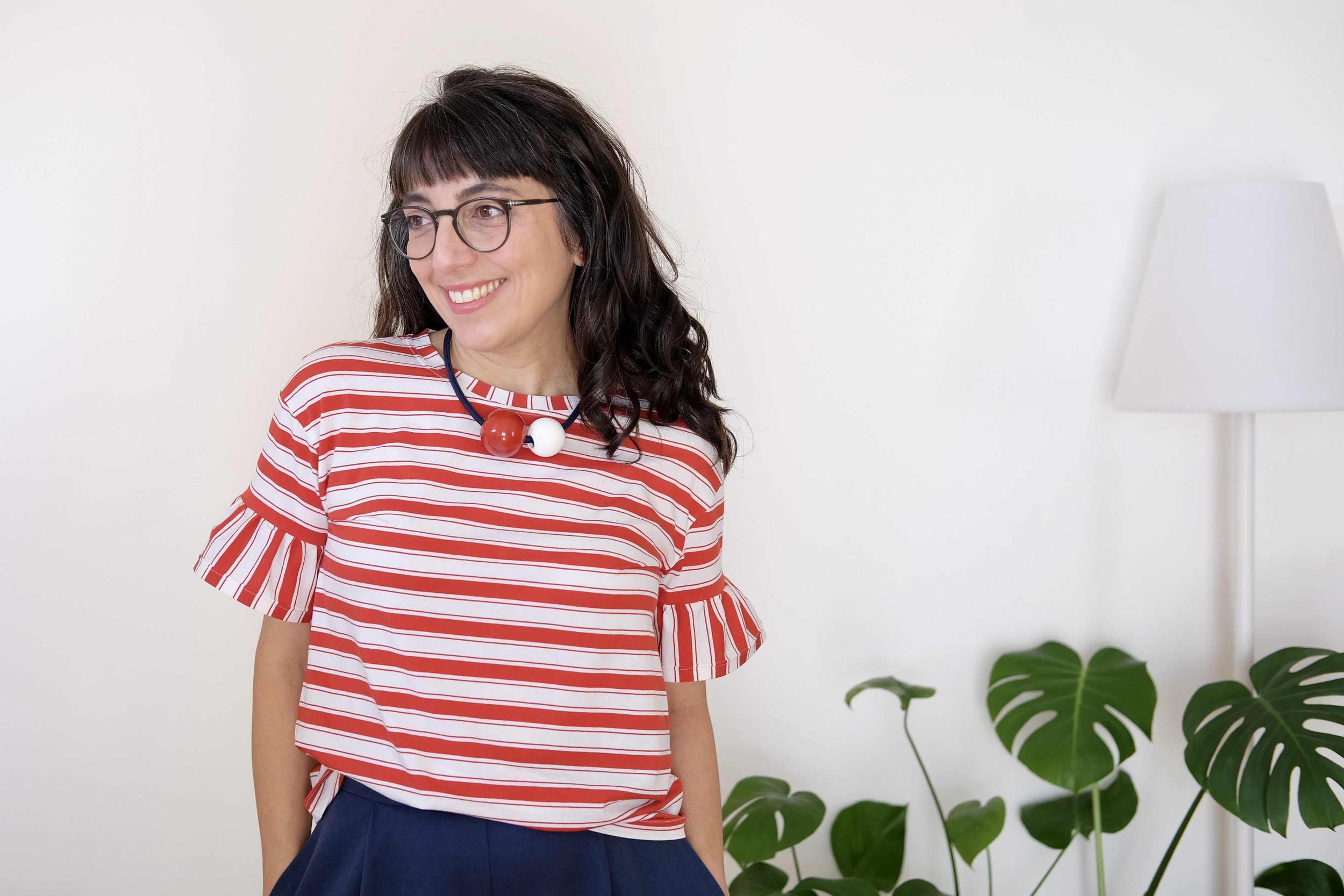 Cartamodello donna t-shirt Vanille v2 con rouches