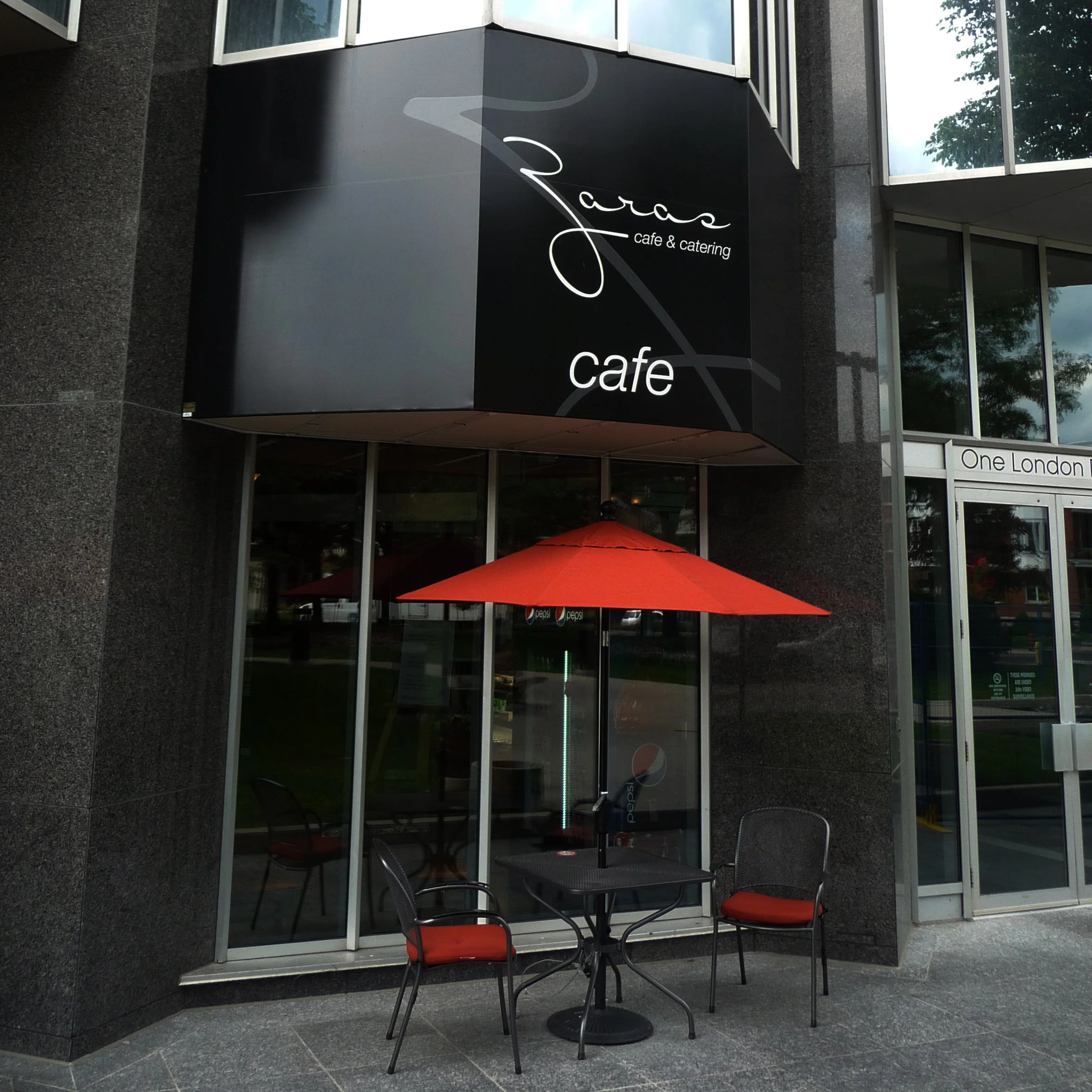 Zaras Cafe & Bistro Awning in London, Ontario