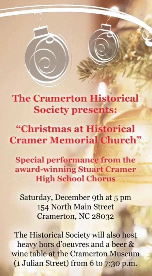 Cramerton's History Timeline — Cramerton Historical Society