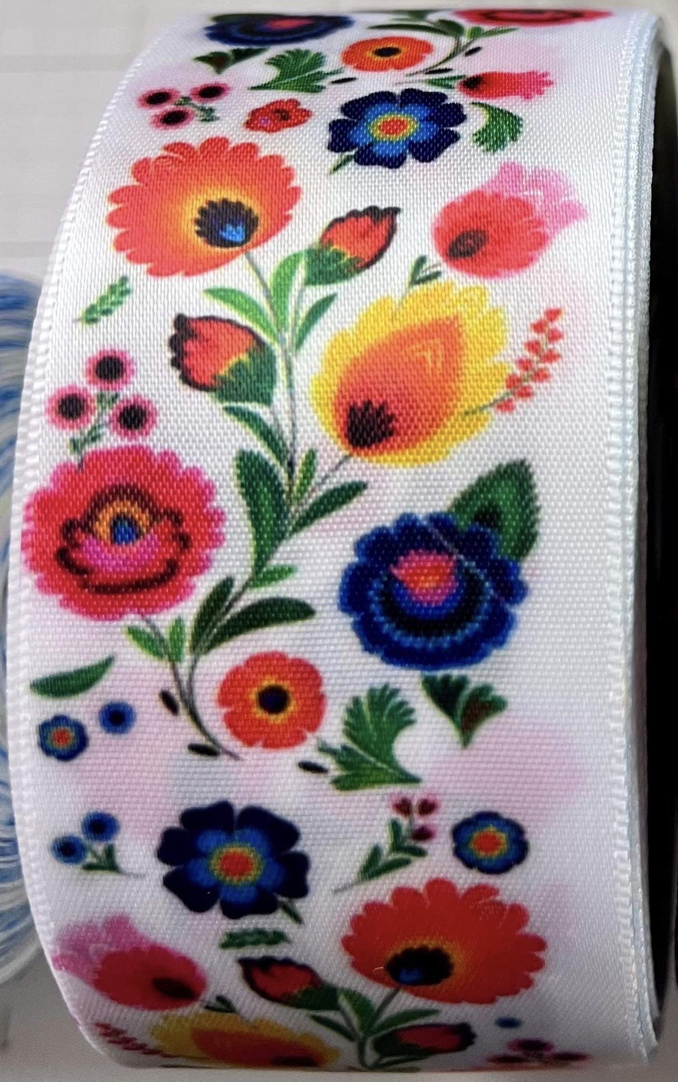 Bright Flowers on White
