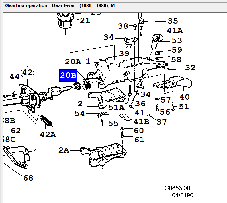 Gear Selector Housing Bushing Kit — Modern Classic SAAB