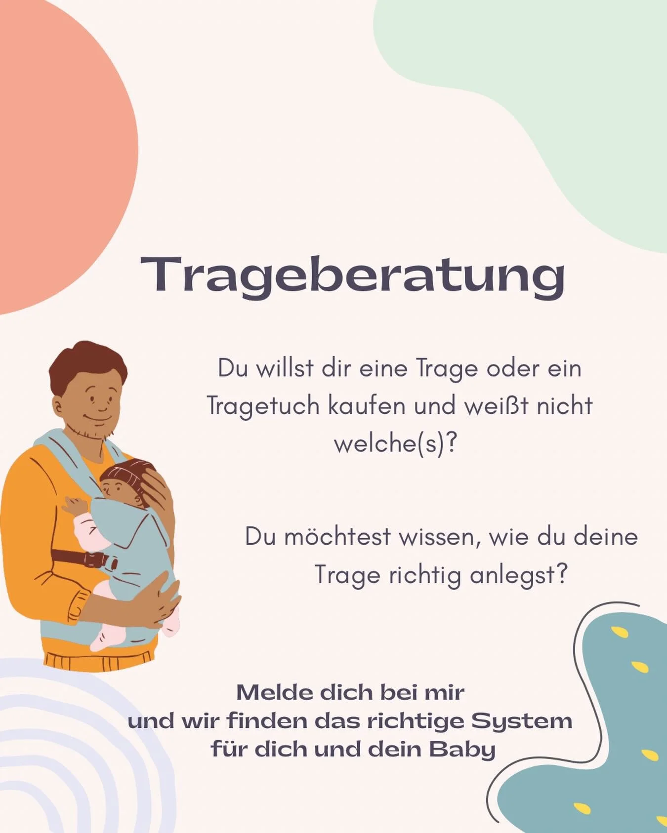 Melde dich gerne bei mir f&uuml;r eine Trageberatung 😊 

Den Link zu meiner Homepage und dem Kontaktformular findest du in meiner Bio.