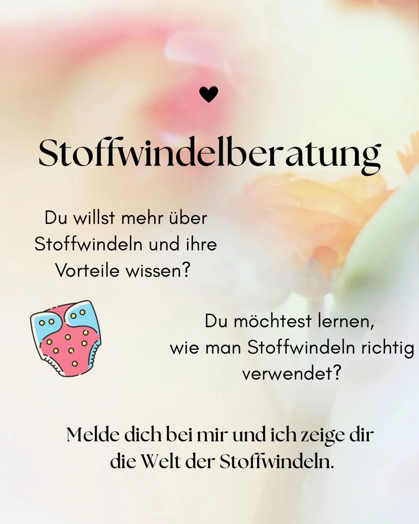 Melde dich gerne bei mir f&uuml;r eine Stoffwindelberatung😊 

Den Link zu meiner Homepage inklusive Kontaktformular findest du in meiner Bio.