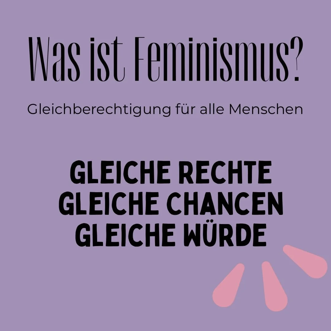 Feminismus ist kein Trend.
Feminismus ist eine Bewegung, die daf&uuml;r sorgt, dass wir heute w&auml;hlen d&uuml;rfen, arbeiten d&uuml;rfen, laut sein d&uuml;rfen - und noch viel mehr. 

Und er ist noch lange nicht vorbei. 

✨Feminismus hei&szlig;t: 