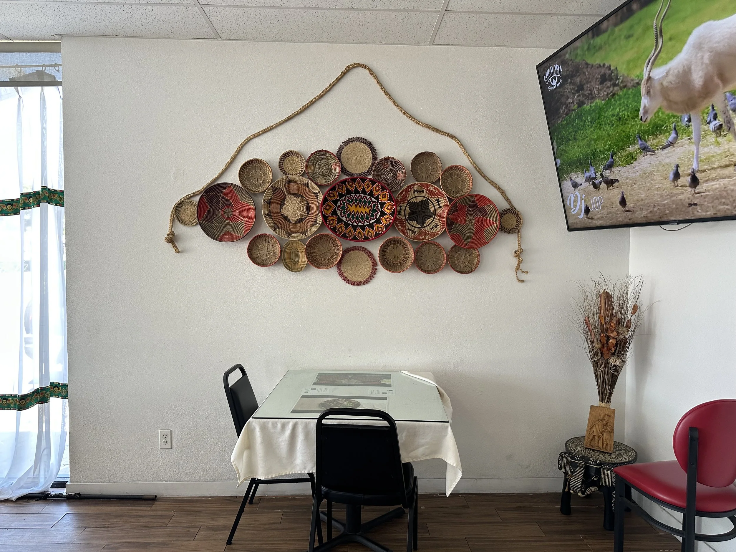 BEFORE — A large TV was the first thing customers would see first when they walked in