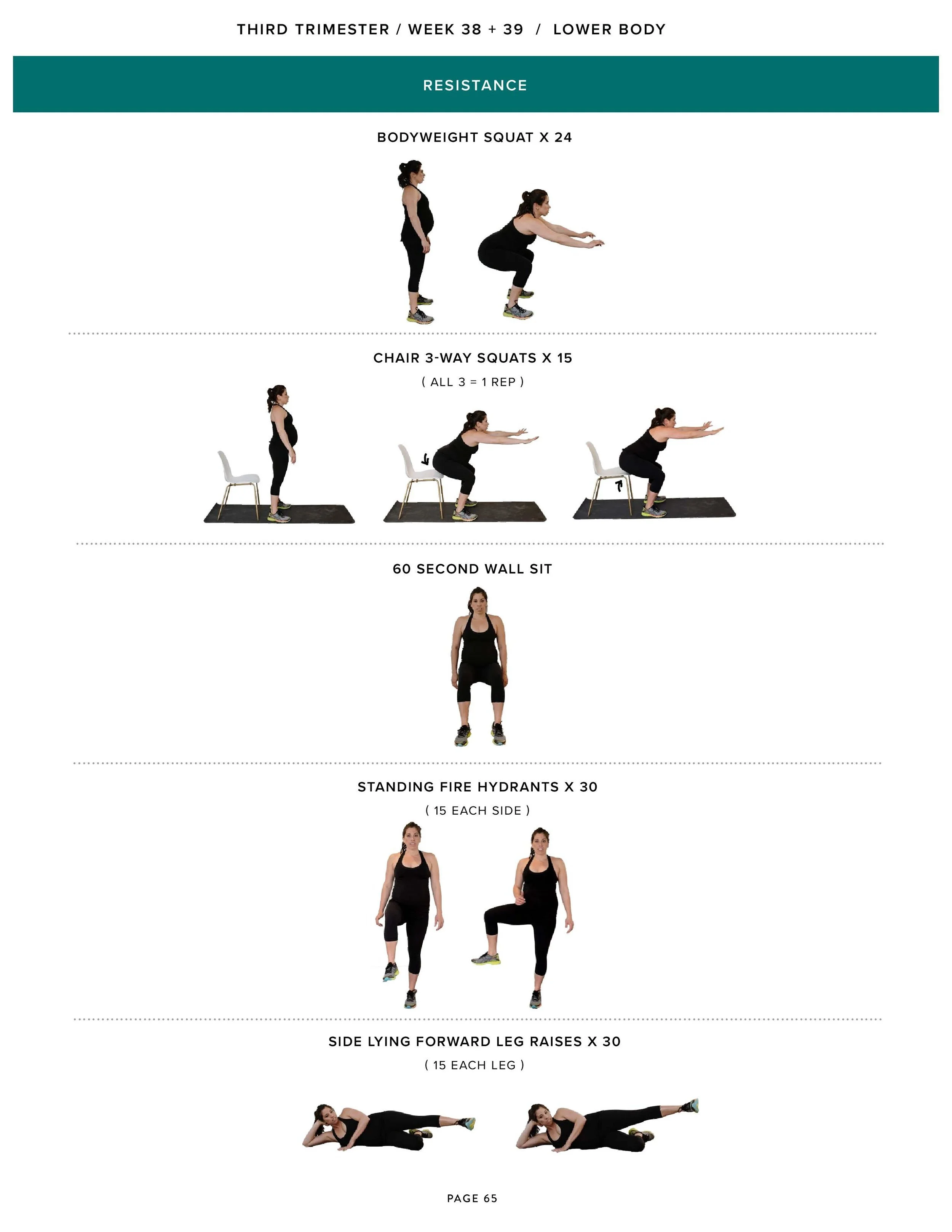 Third Trimester and Sample Workout — Expecting & Empowered