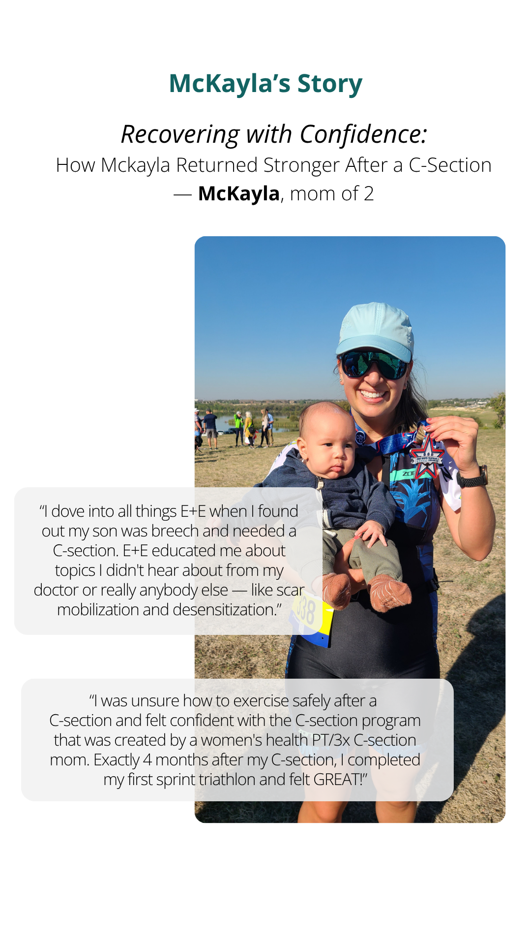 “During my first pregnancy, I was very fit. I even ran a full marathon at 20 weeks pregnant! But I wasn’t doing anything specific to prepare my core or pelvic floor for labor and recovery. After a.png