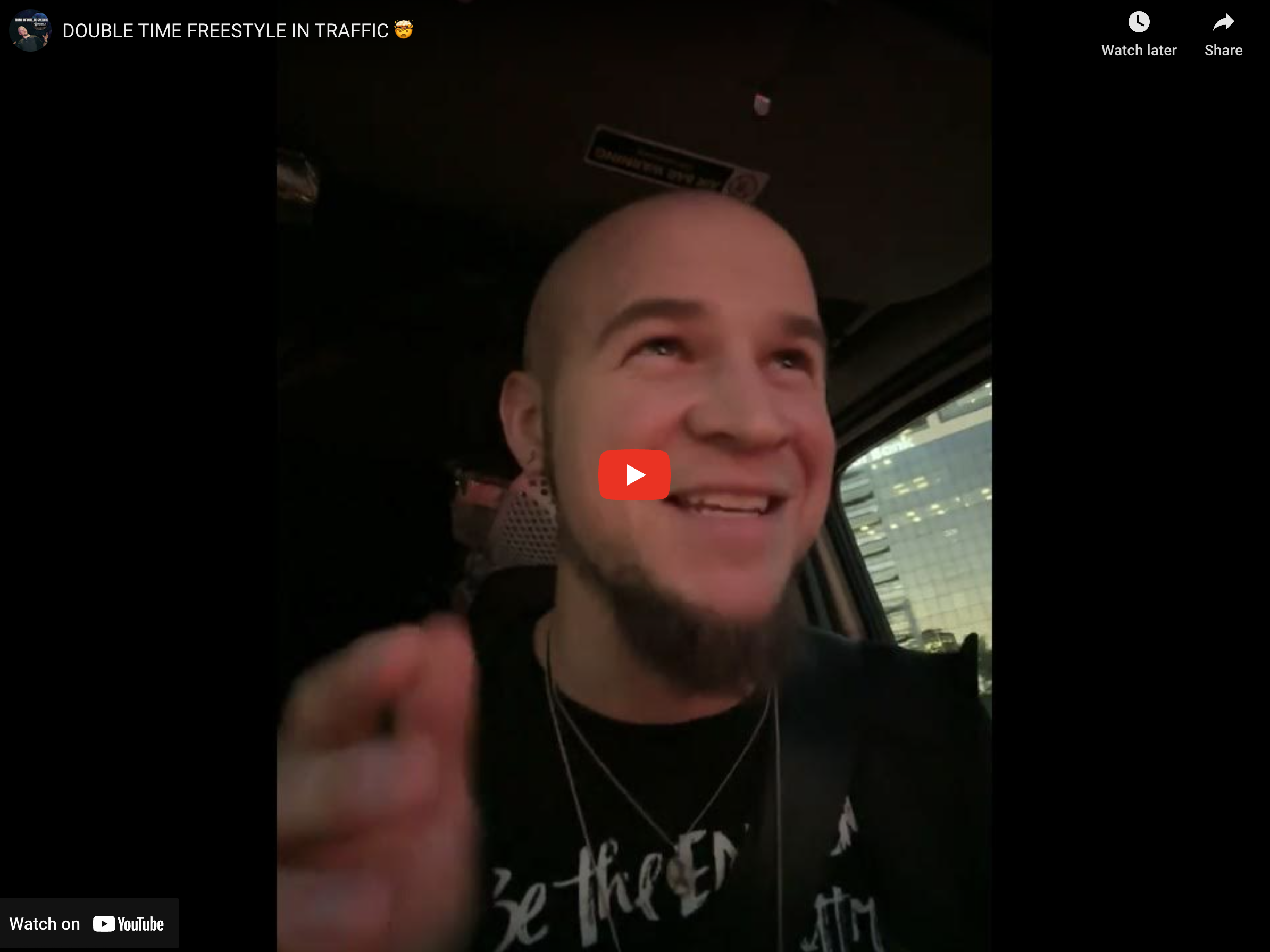 DOUBLE TIME FREESTYLE IN TRAFFIC🤯!!!
