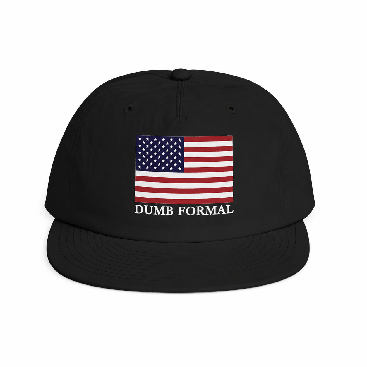 Good Sport American Snapback Hat Black