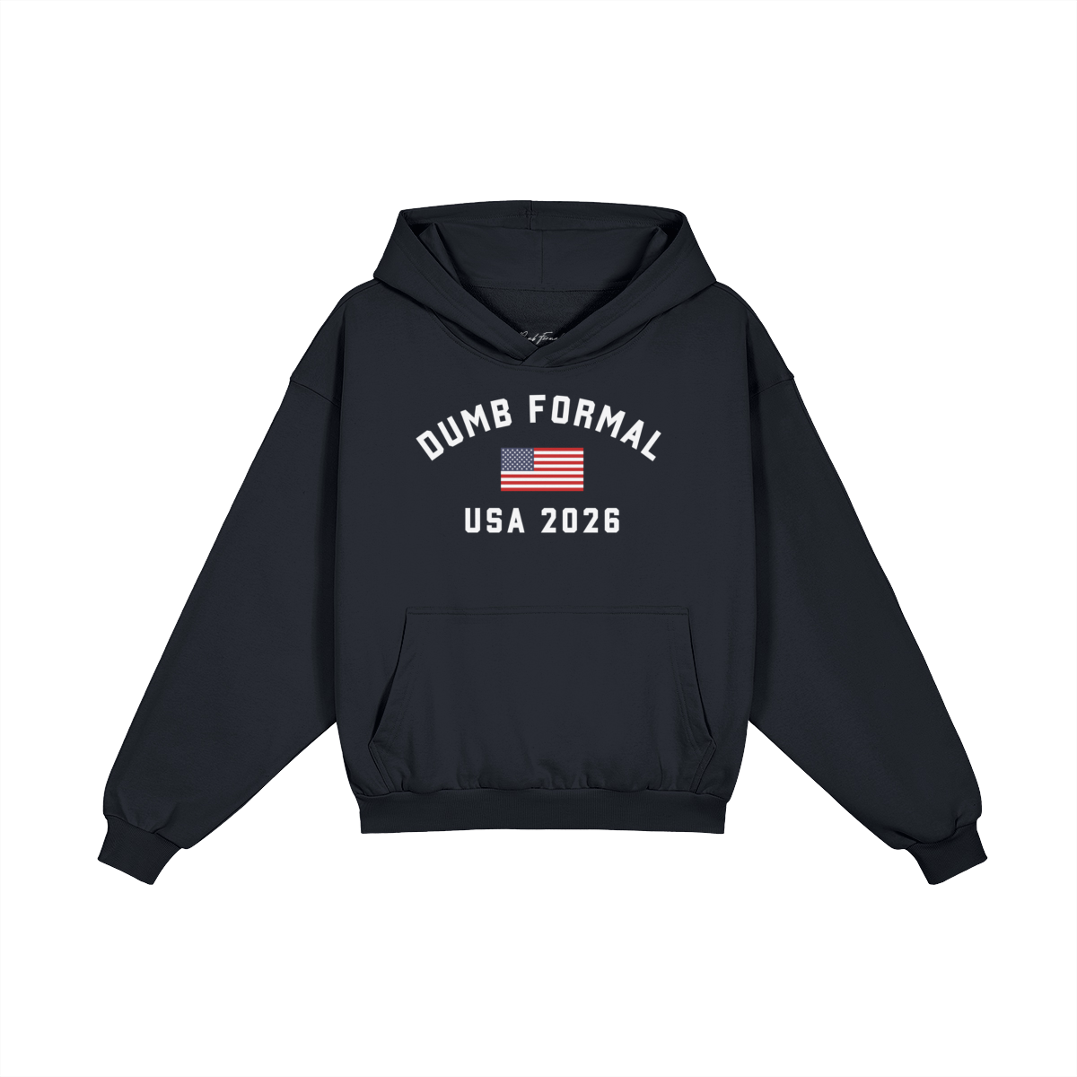 Heavy Cotton Navy Blue Dumb Formal Hoodie
