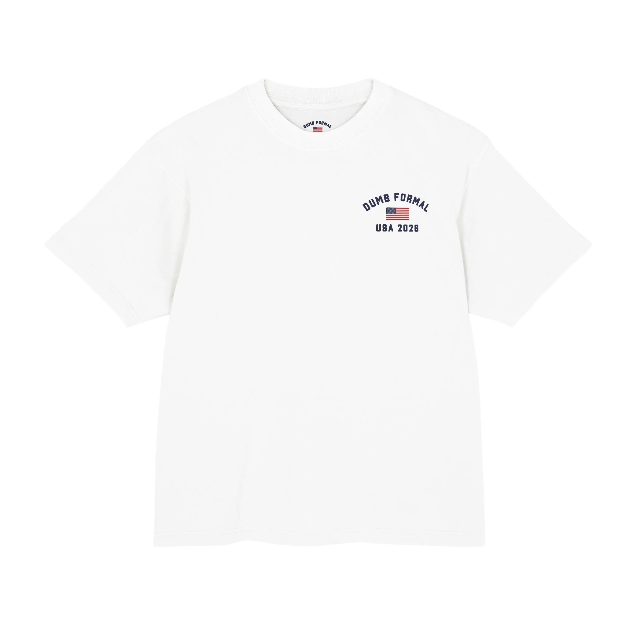 Dumb Formal Good Sport USA White Vintage Heavyweight Graphic Tee