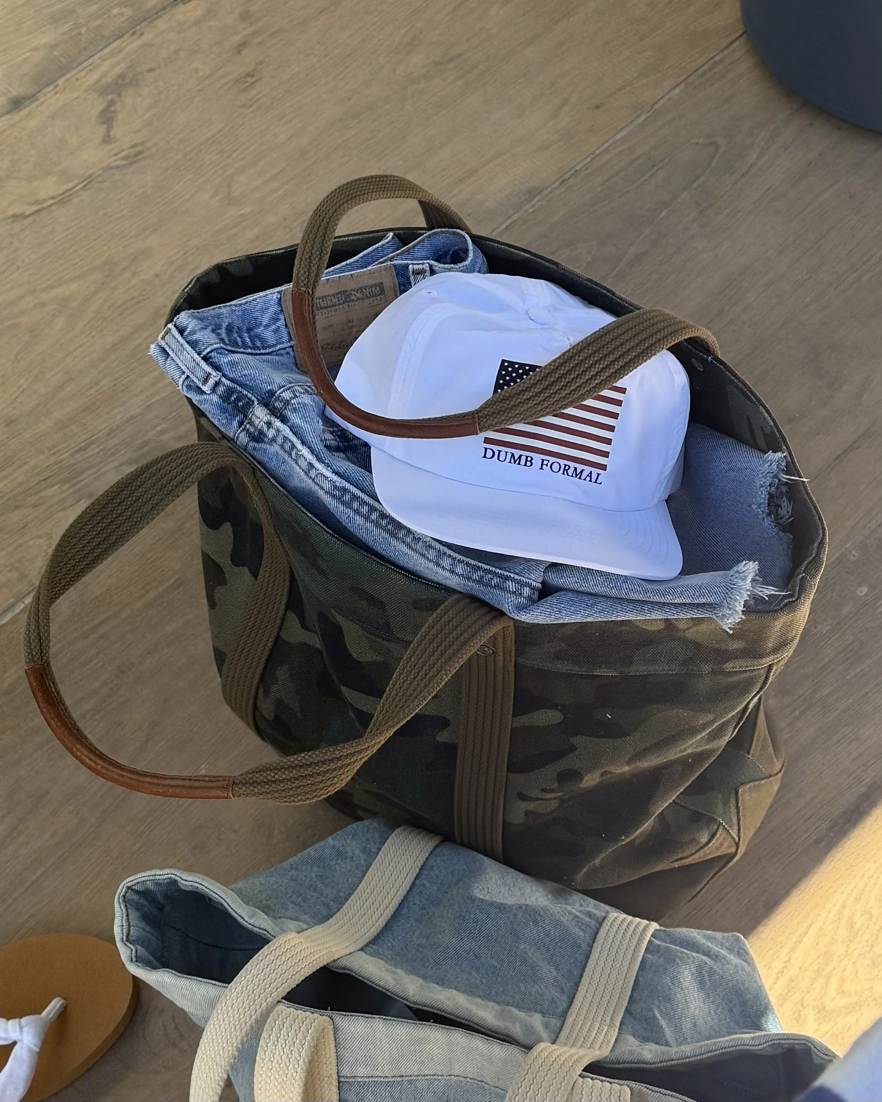 Good Sport American Snapback Hat White