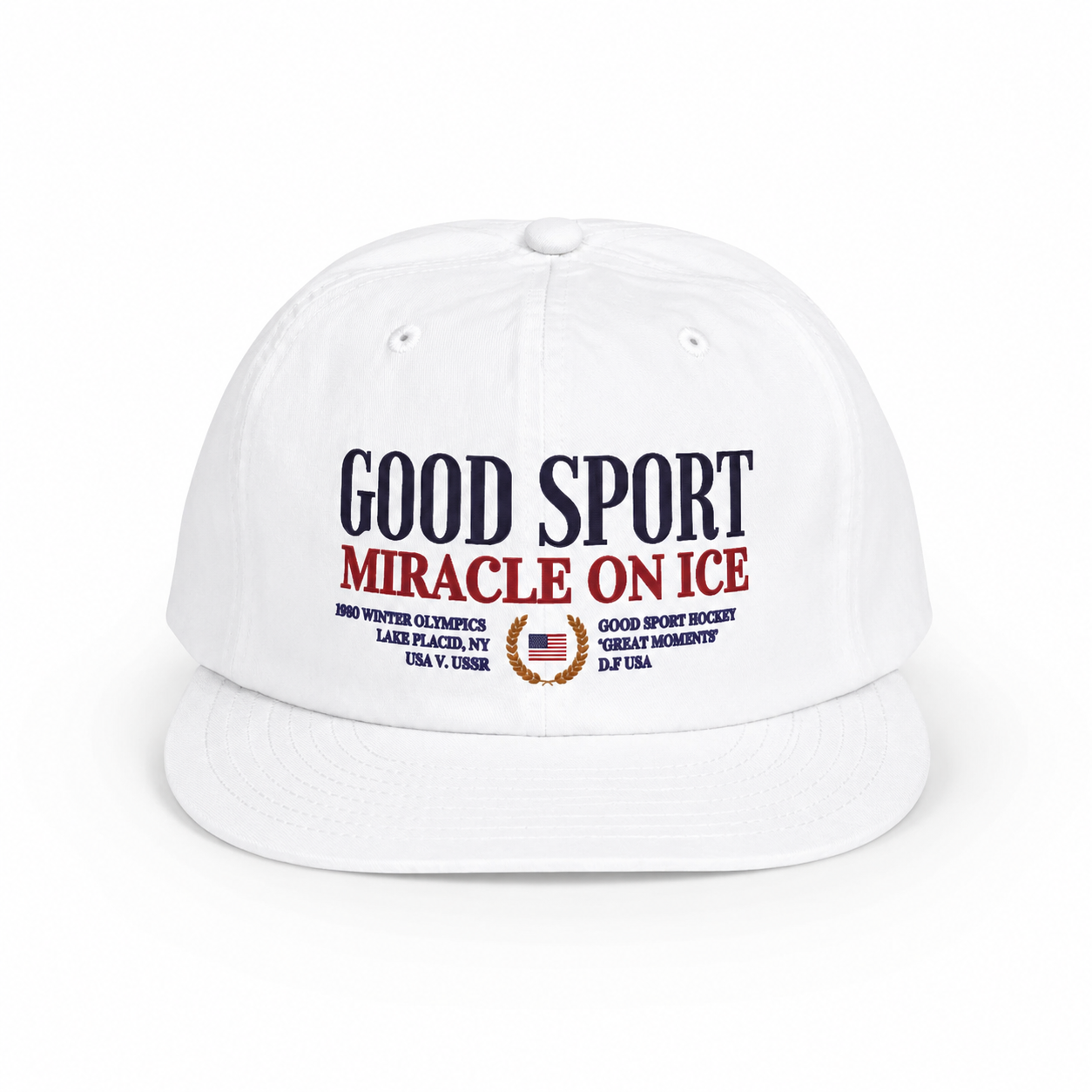 Good Sport Hockey Hat White
