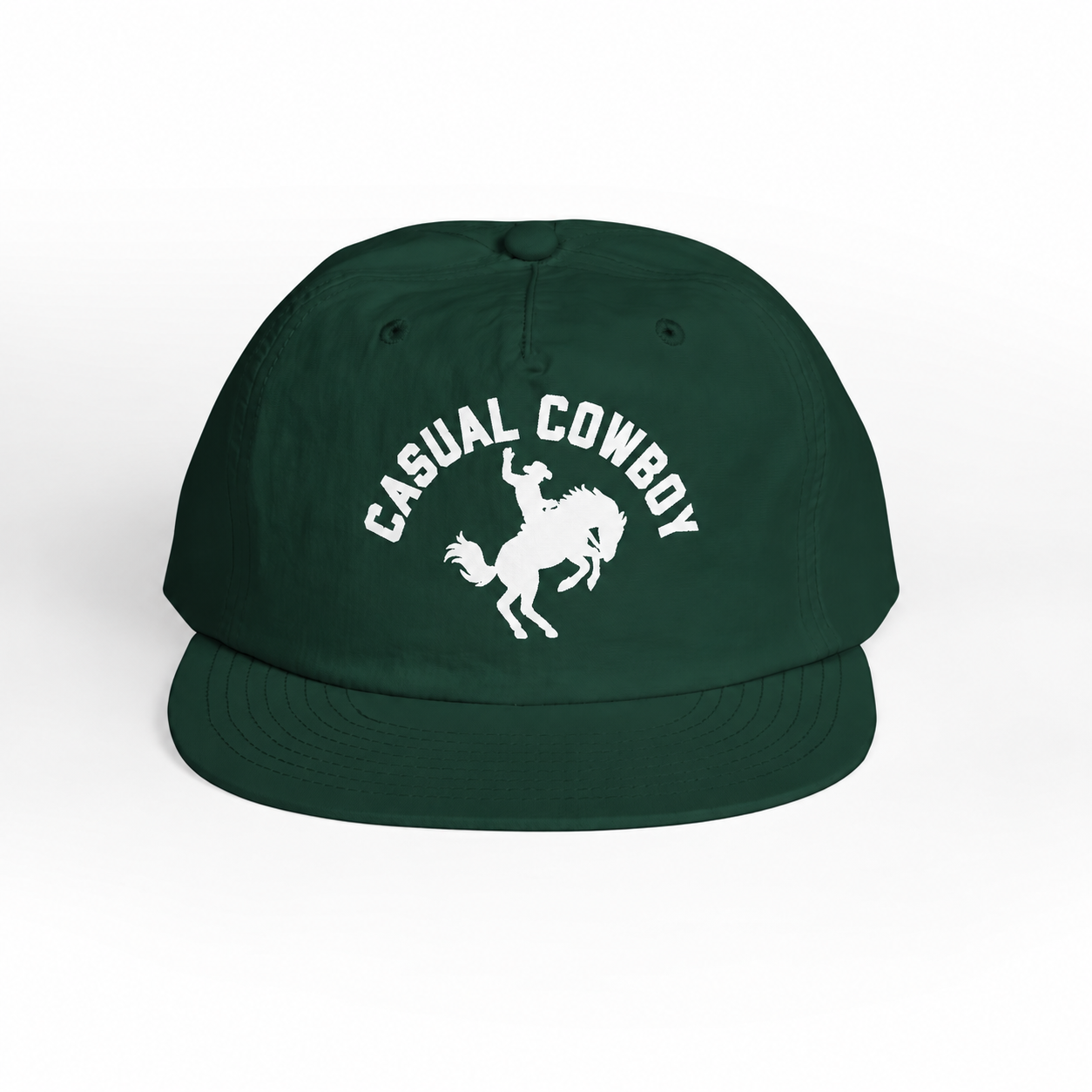 Casual Cowboy Snackback Hat Dark Green