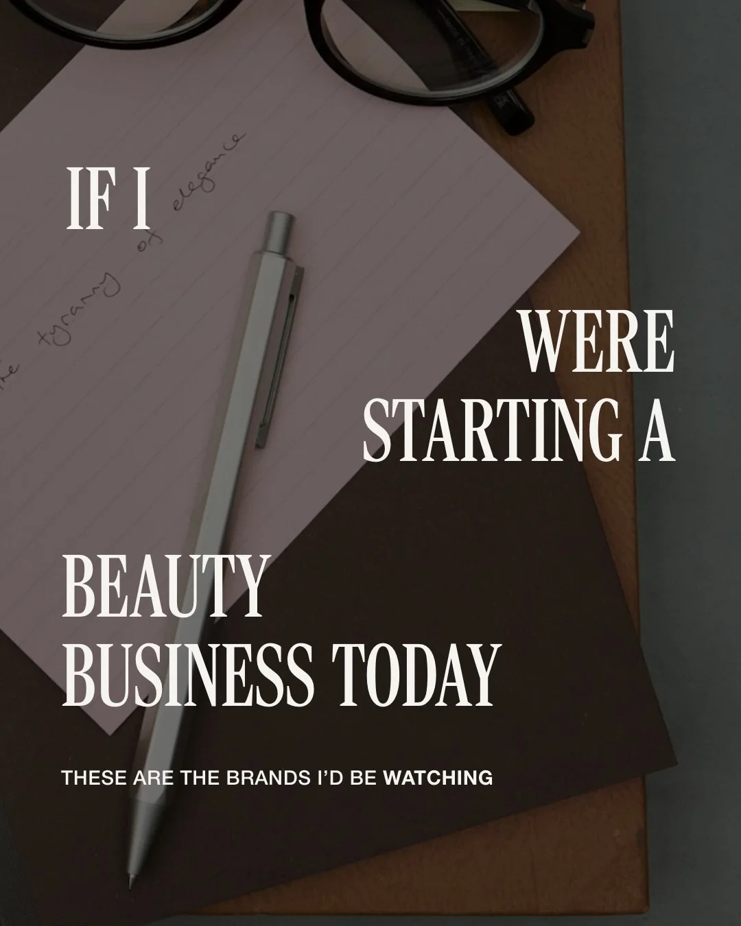 If you&rsquo;re building a beauty brand, this one&rsquo;s for you 🤍

The brands that are winning right now have one thing in common - a point of view so clear that their customer becomes their biggest marketing tool, and I&rsquo;ve been taking notes