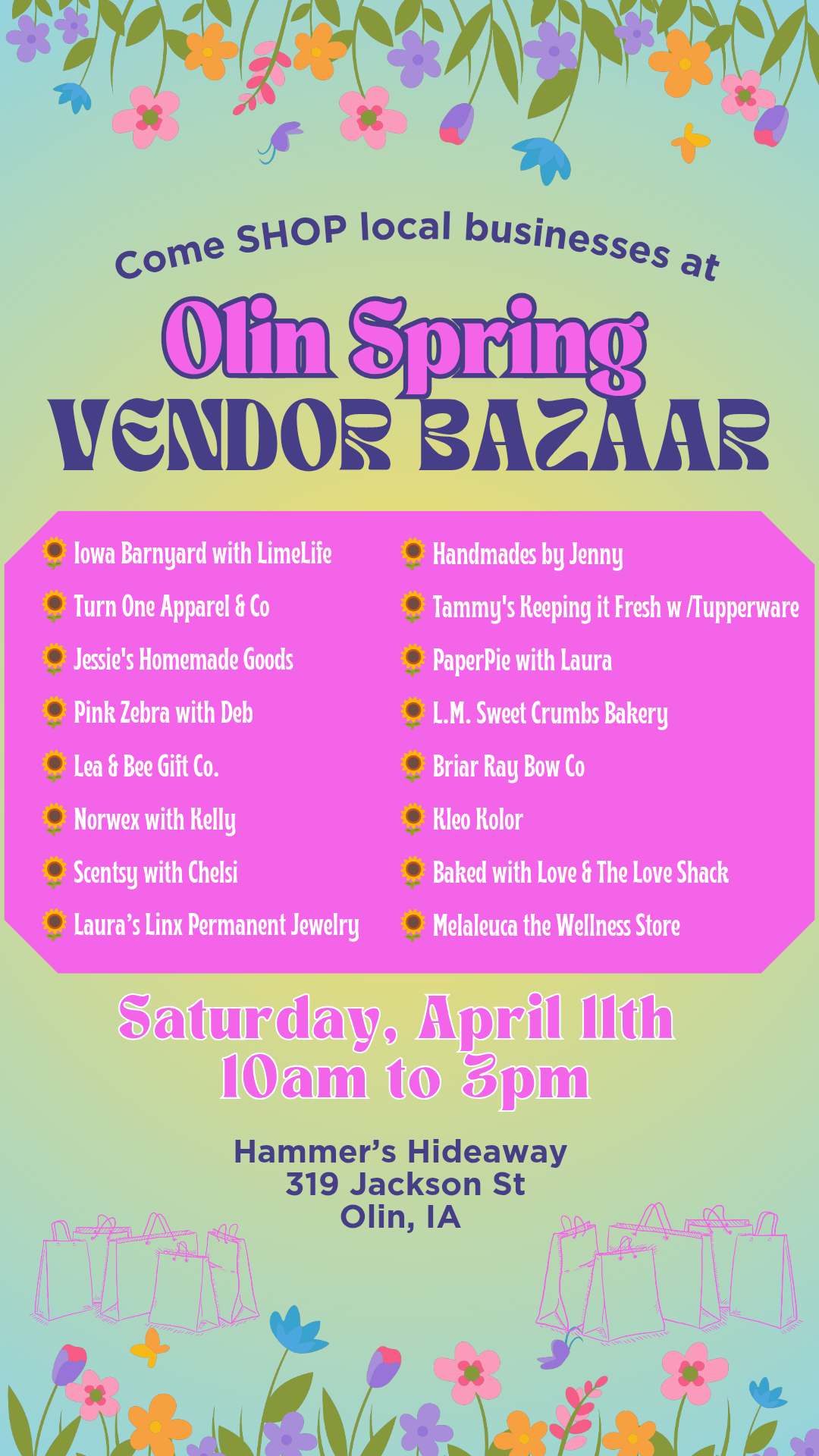 2026 Olin Spring Vendor Bazaar 