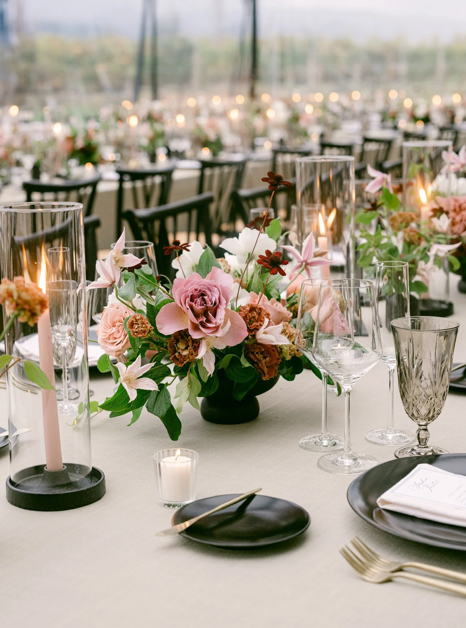 Beaulieu Garden Wedding Reception Flowers by Napa Florist