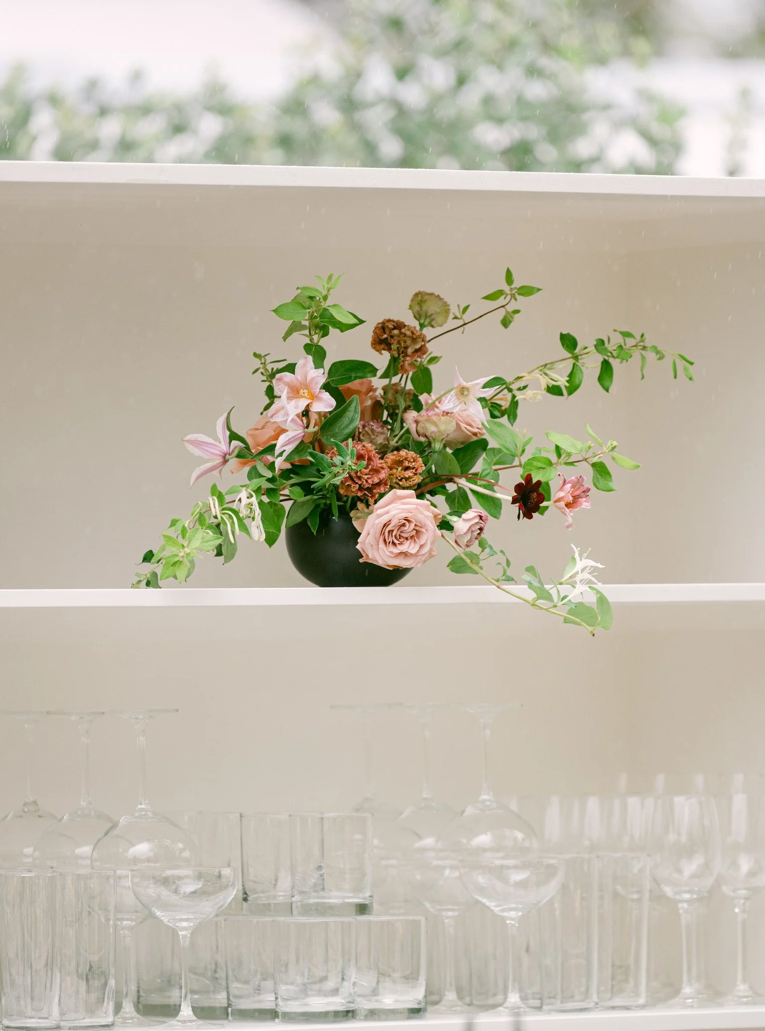 Beaulieu Garden Wedding Cocktail Hour Flowers