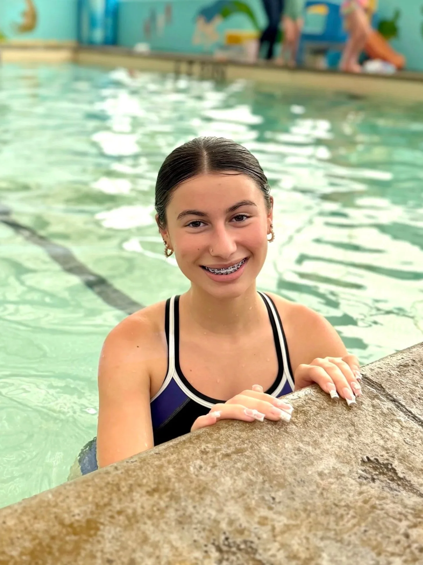 Teacher Lyonie at Jim Booth Swim School in Santa Cruz