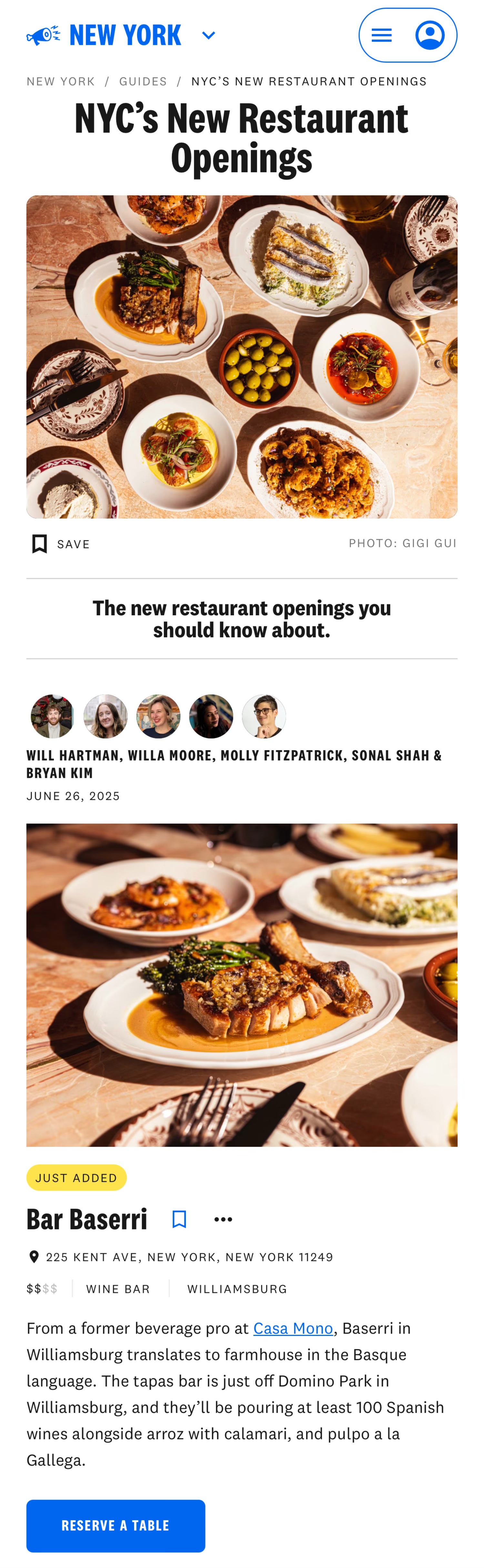 Infatuation - NYC’s New Restaurant Openings