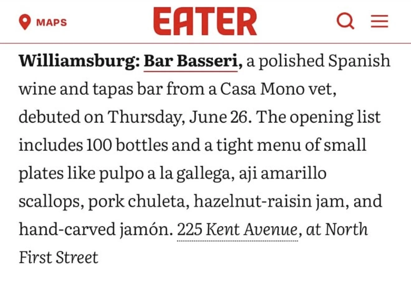 Eater - NYC New Restaurant Openings