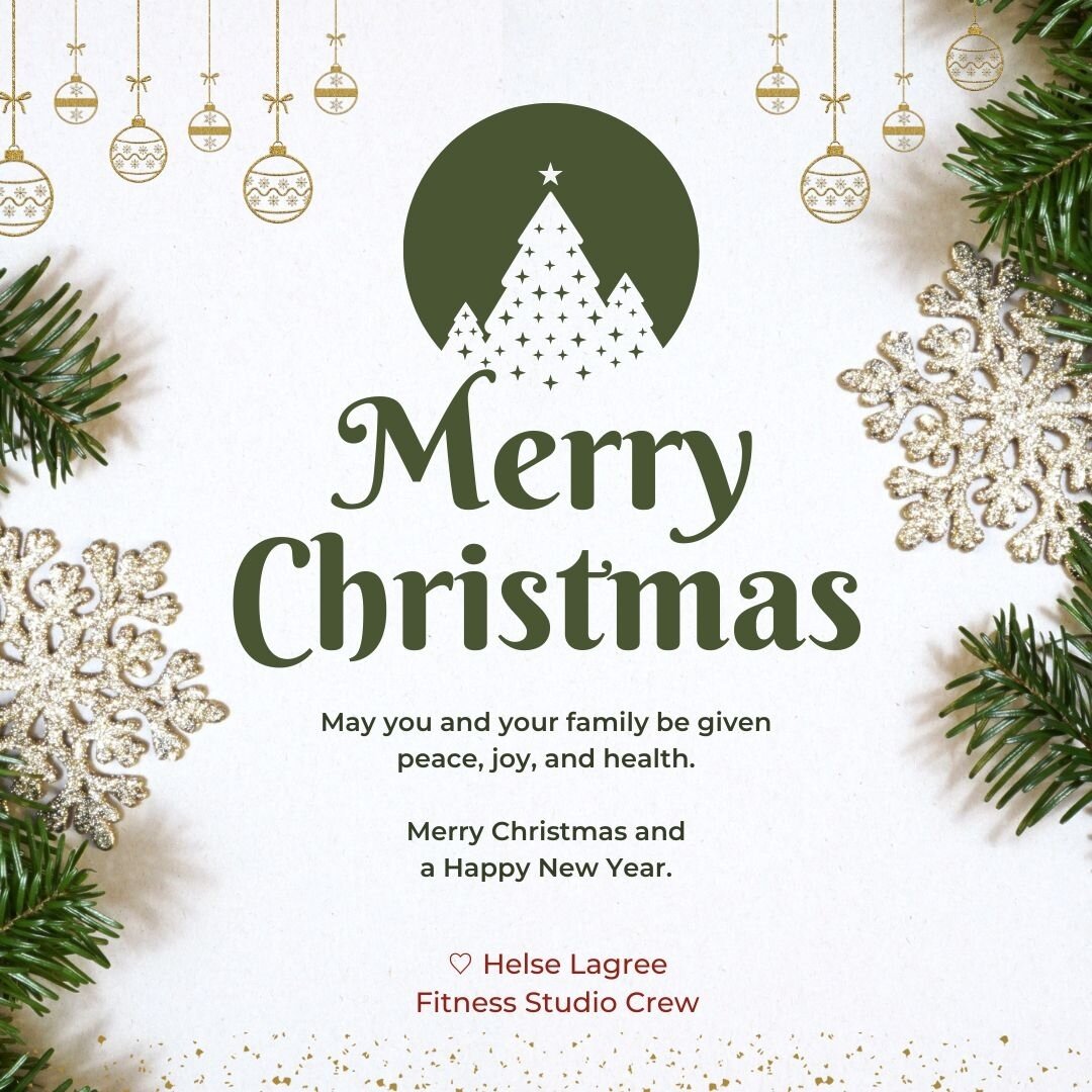 Warmest wishes to you and yours! ⁣
Studio will be closed on:
Christmas Day
New Years Day 

🌲🌲🌲🌲🌲🌲🌲🌲🌲

#merrychristmas #peacejoylove #newyears #newyear2024 #holidaywishes #lagreefitness #megaformerstudio #bozeman #bigskymt #helsebznmt #health