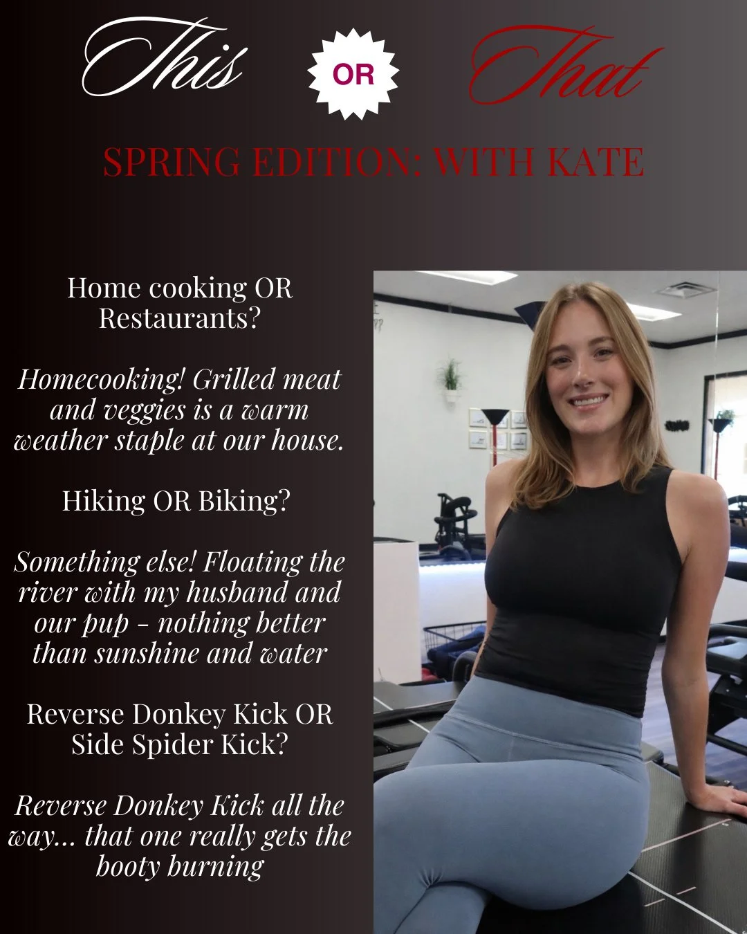 Best part of spring so far? Kate being back on the schedule! Check out her This or That picks and watch the app for times Kate is subbing!