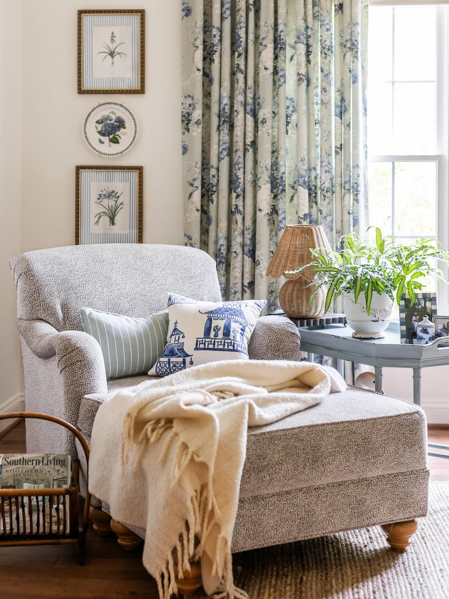 The dreamiest nook. ✨ We love how our client styled the reupholstered chair and ottoman in this cozy bedroom corner, layered with intention.

According to Design Consultant Ana Conceicao, the goal for this space was to create a relaxing retreat to go