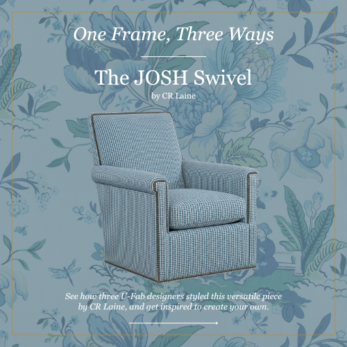 One Frame, Three Ways: Styling the Josh Swivel Chair by CR Laine