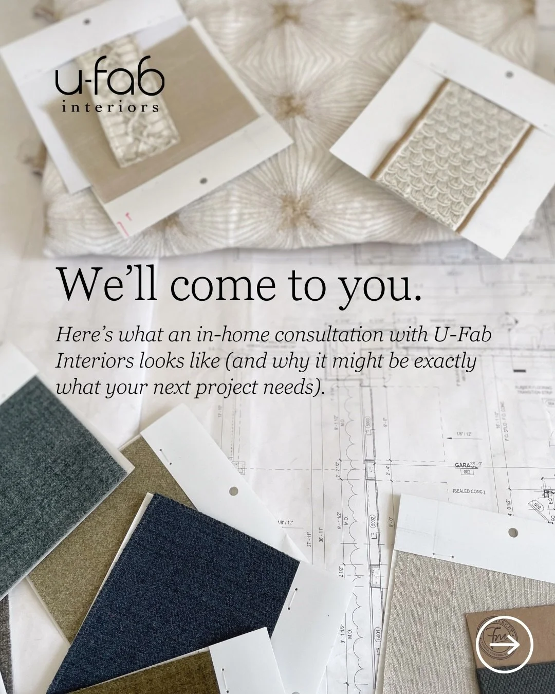 Your home should reflect the things you love, and getting there doesn&rsquo;t have to feel overwhelming. An in-home consultation with U-Fab Interiors puts our full range of design expertise to work in your space, from the first conversation to the fi