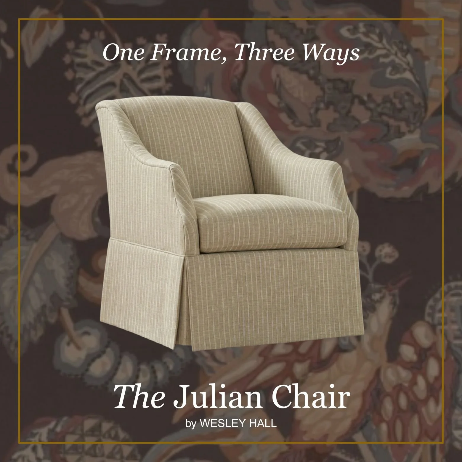 One Frame, Three Ways: Styling the Julian Chair by Wesley Hall